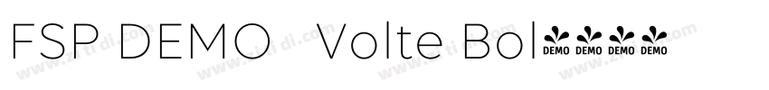 FSP DEMO   Volte Bol字体转换